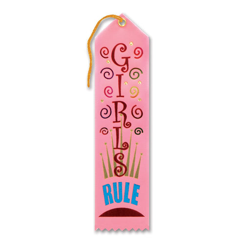Beistle Girls Rule Ribbon - General Occasion | Party Supply | Decoration