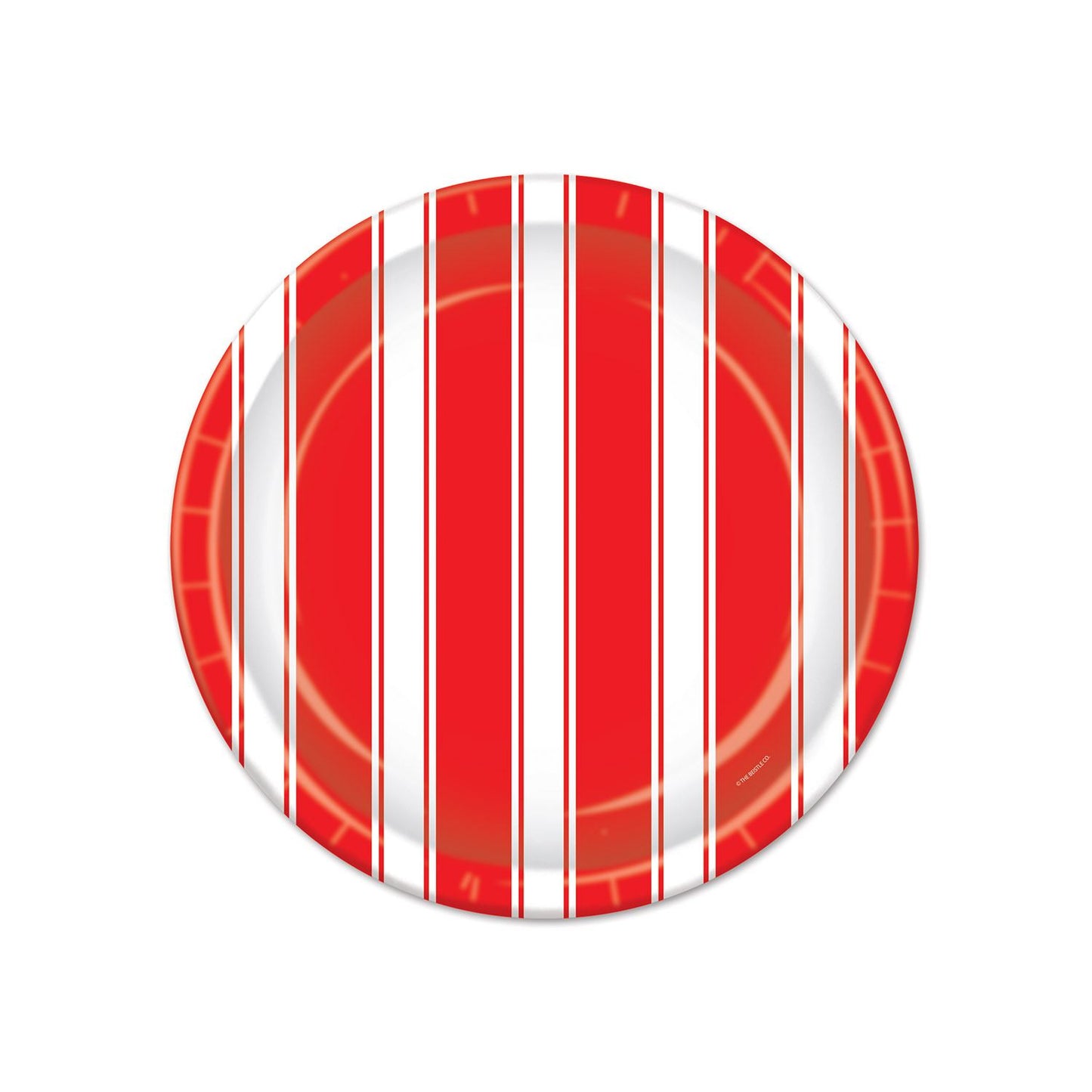 Beistle Red & White Stripes Plates - Circus | Party Supply | Decoration