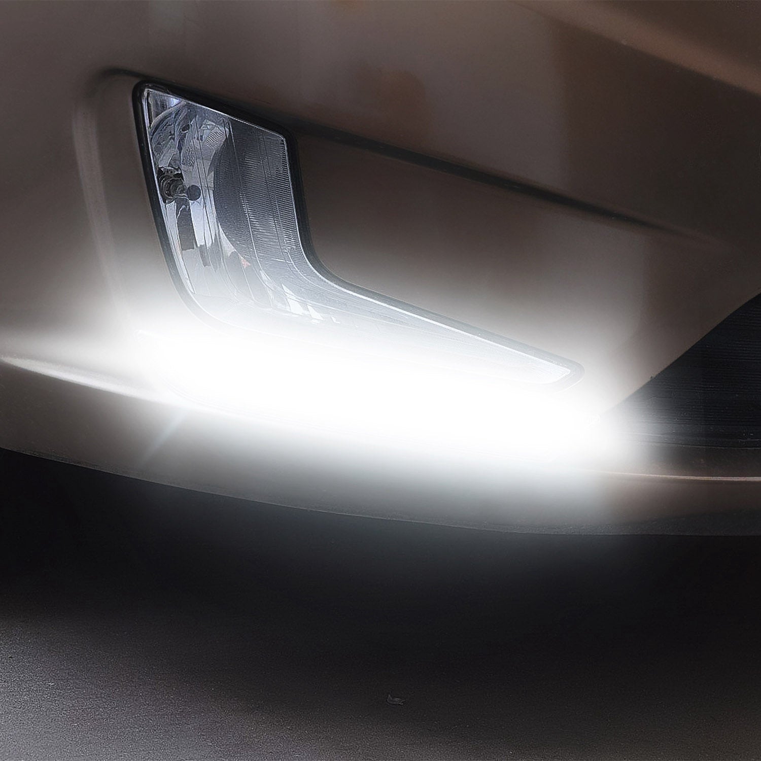 2Pcs LED Daytime Running Lights Car LED COB DRL Fog Lights IP45 Waterproof LED