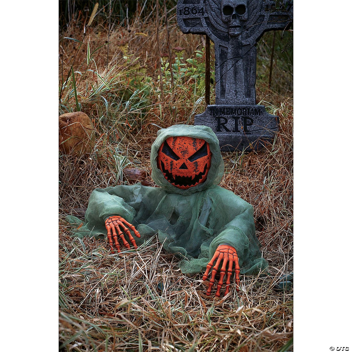 Hooded Pumpkin Grave Breaker Decoration | Halloween Decoration