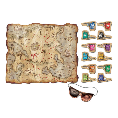 Beistle Pirate Treasure Map Party Game | Party Supply | Decoration
