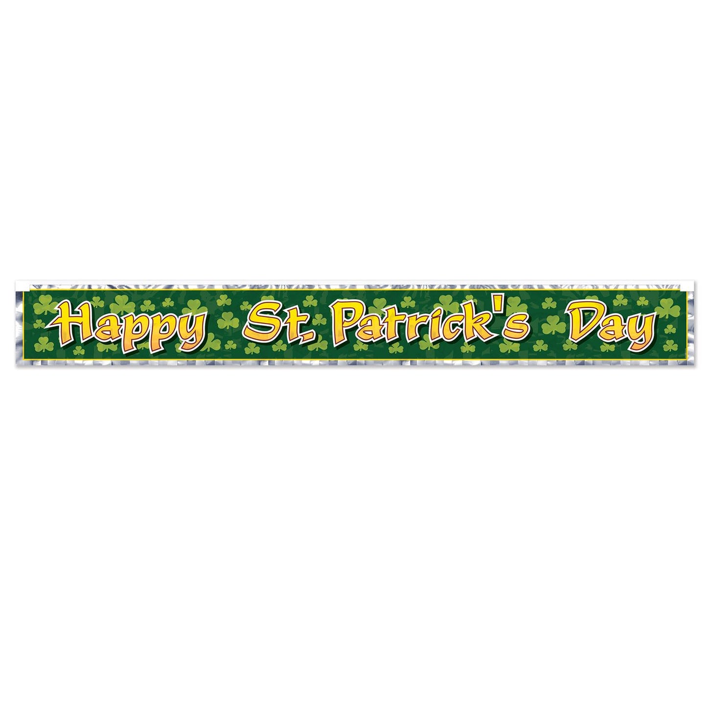 Beistle Metalic Happy St Patrick's Day Fringe Banner - St. Patricks | Party