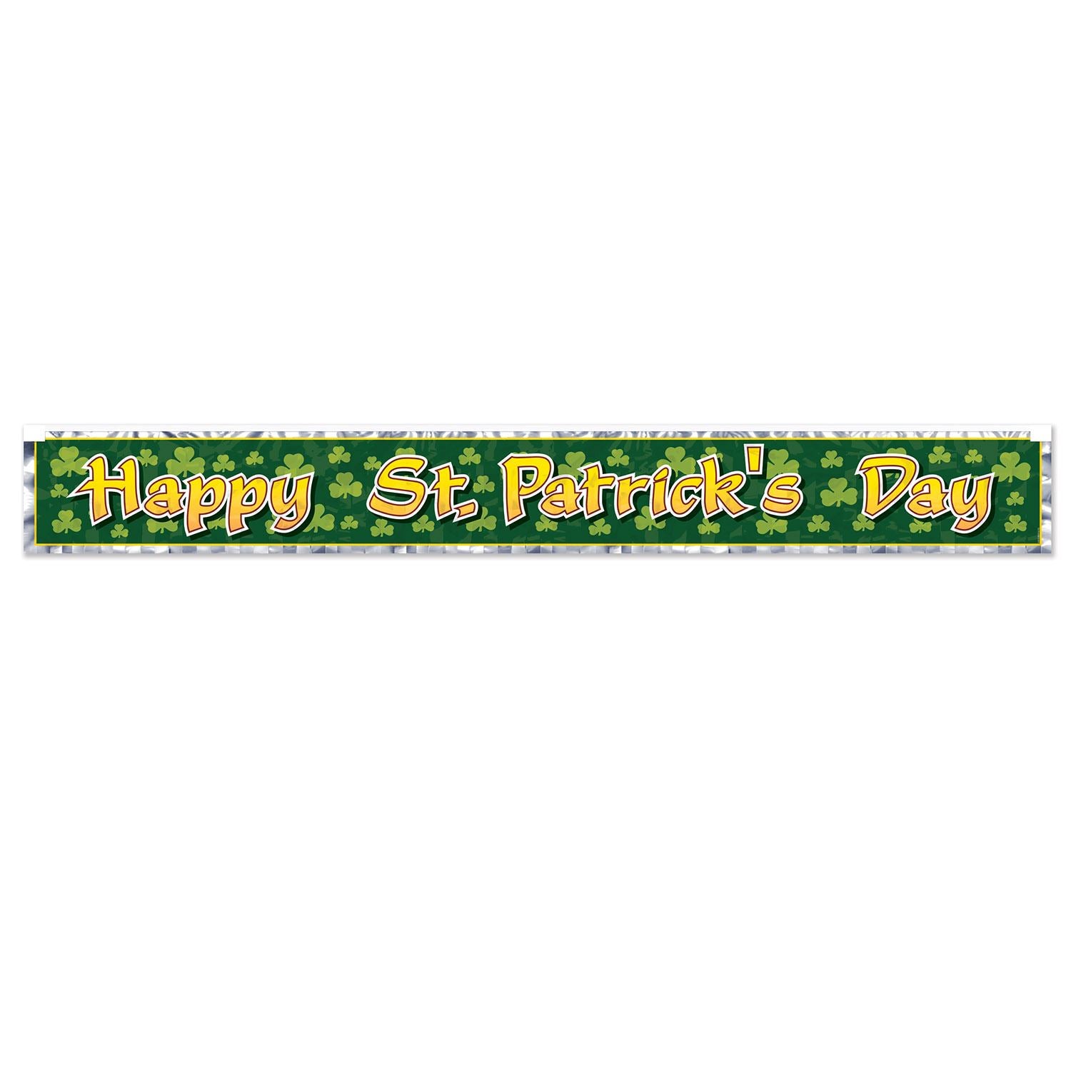 Beistle Metalic Happy St Patrick's Day Fringe Banner - St. Patricks | Party