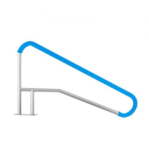 Pool Handrail 55 x 32 inch Railing Stainless Steel with Base Plate