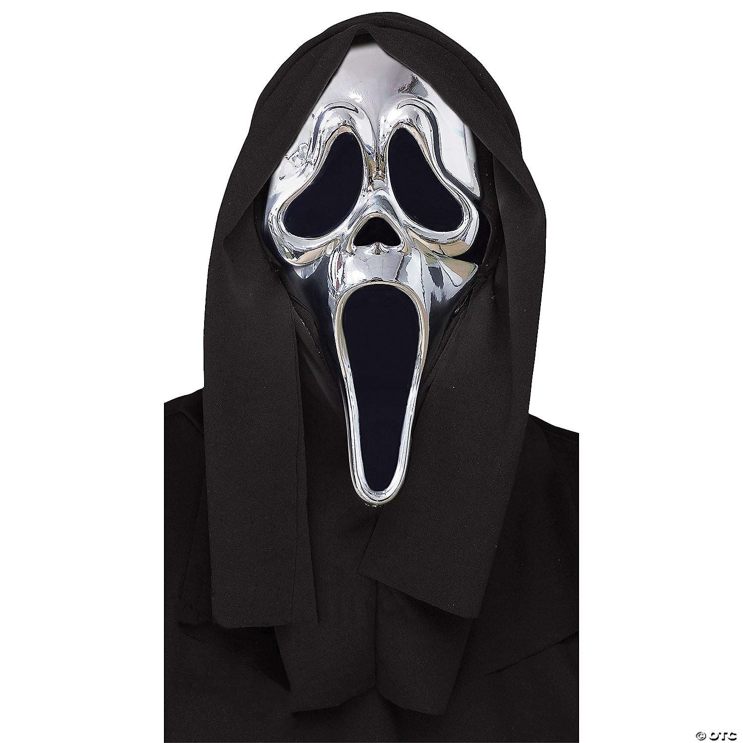 Adults Chrome Scream Ghostface Mask | Halloween Decoration