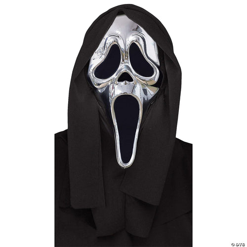 Adults Chrome Scream Ghostface Mask | Halloween Decoration