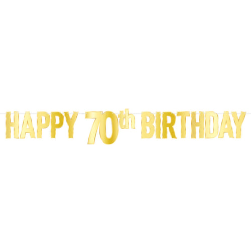 Beistle Foil Happy "70th" Birthday Streamer - Birthday-Age Specific | Party