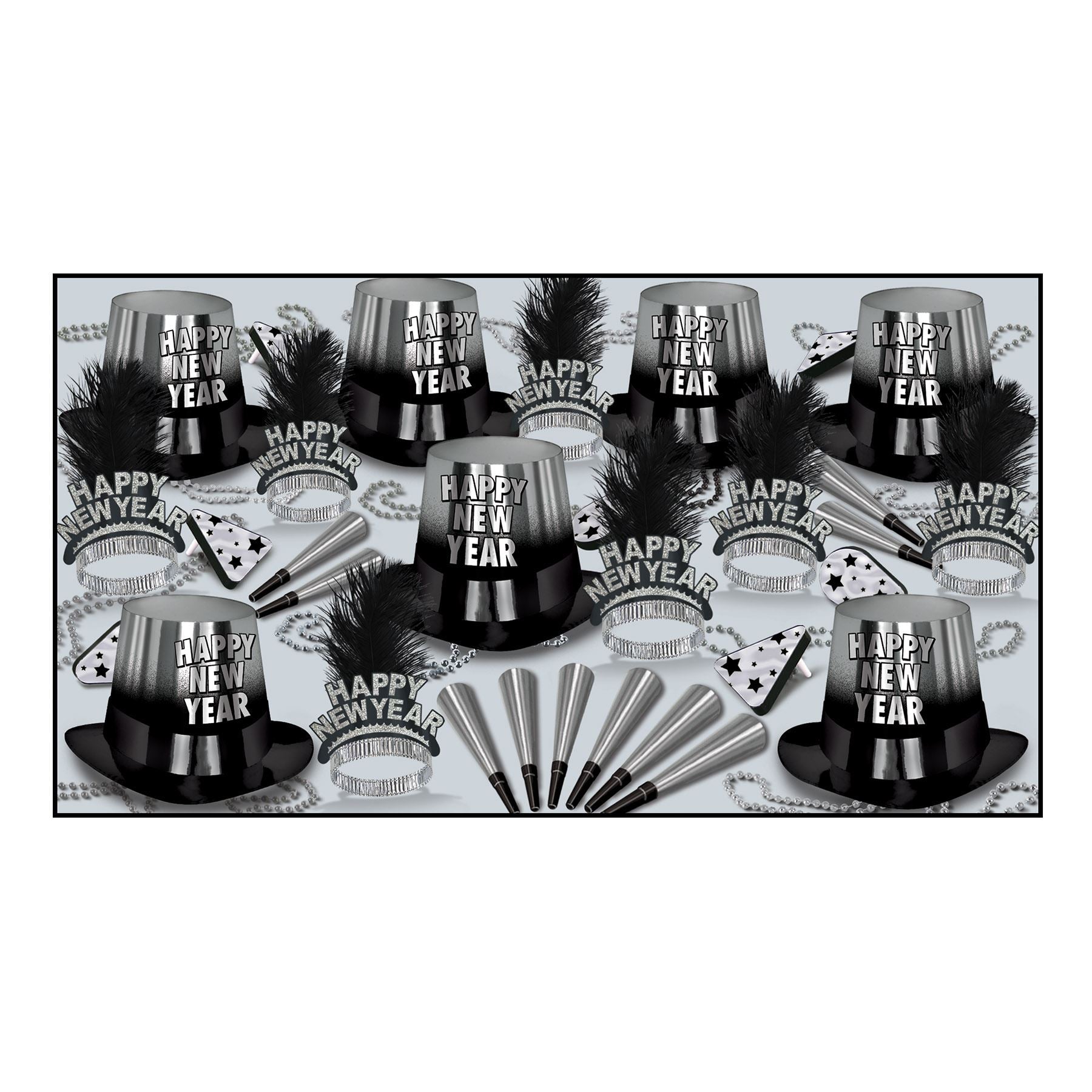 Beistle Silver Entertainer Assortment (for 50 people) - New Years | Party