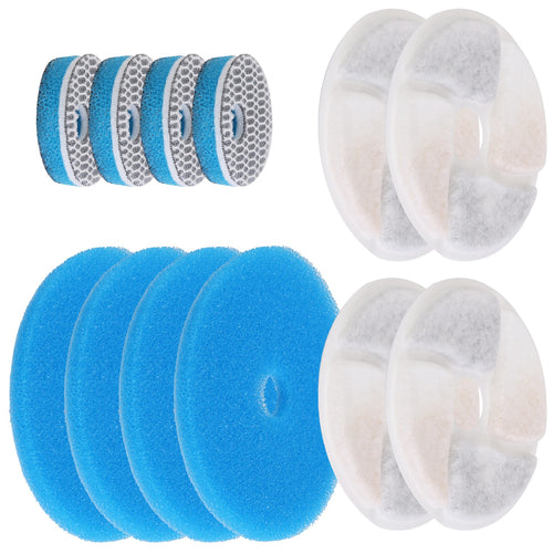 4 Pack Filter Set for GPCT4415 Pet Water Fountain Double Sponge Activated