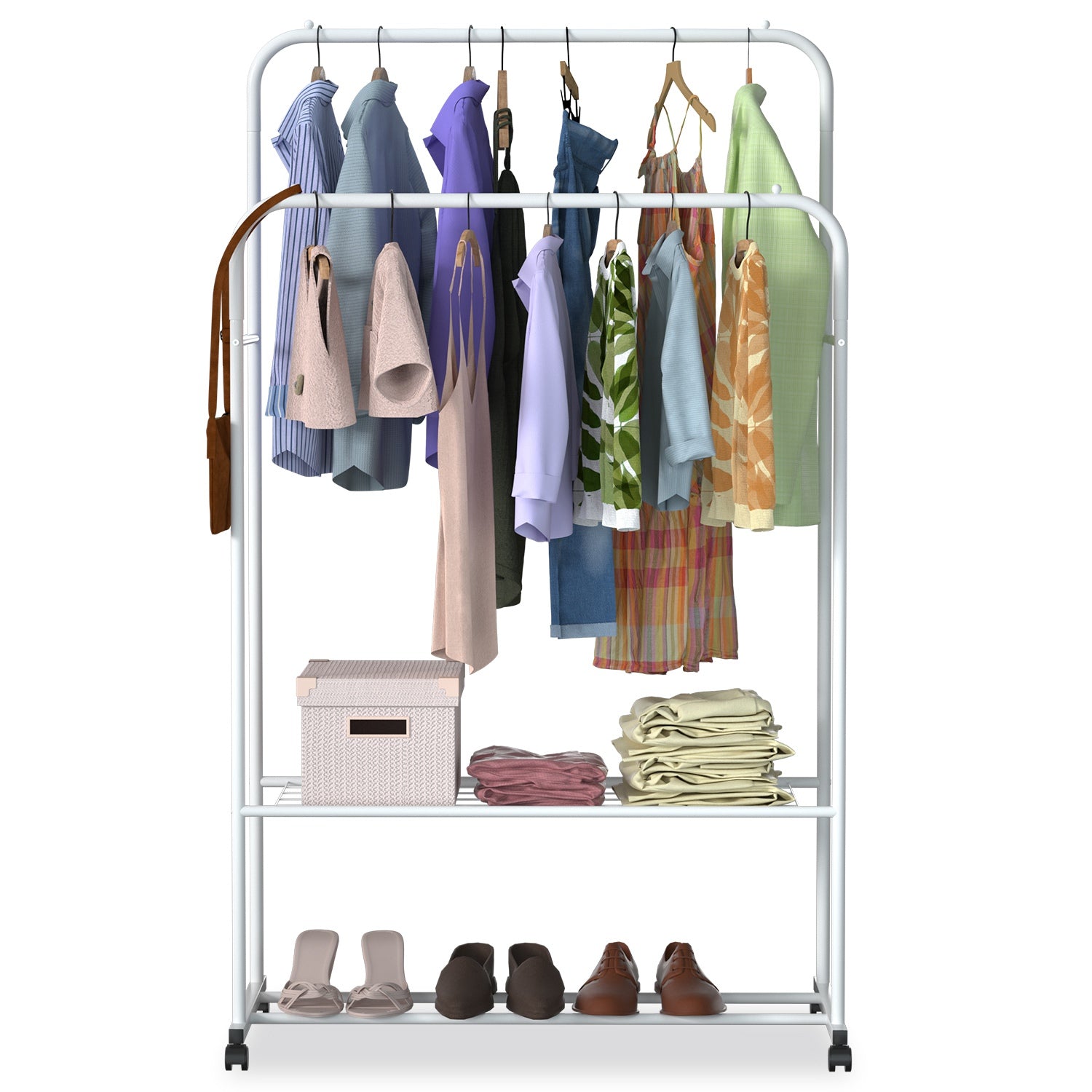 Garment Hanging Rack Clothing Hanging Rail Pillow Shoe Display Organizer St 7504
