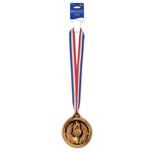 Beistle Bronze Medal w/Ribbon - Sports | Party Supply | Decoration | Favor