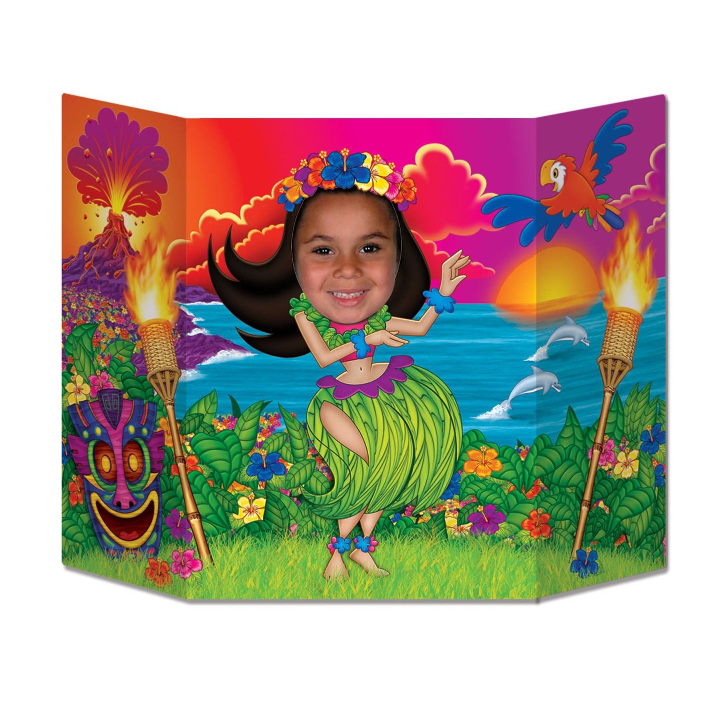 Beistle Hula Girl Photo Prop - Luau | Party Supply | Decoration