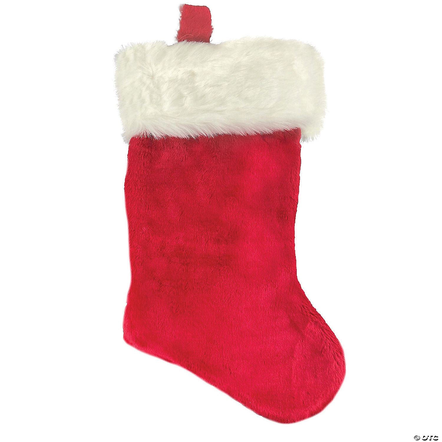 12" Red Plush Santa Christmas Stocking