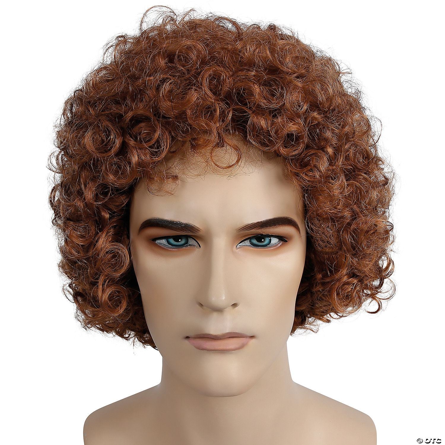 Mens Blonde Curly Wig