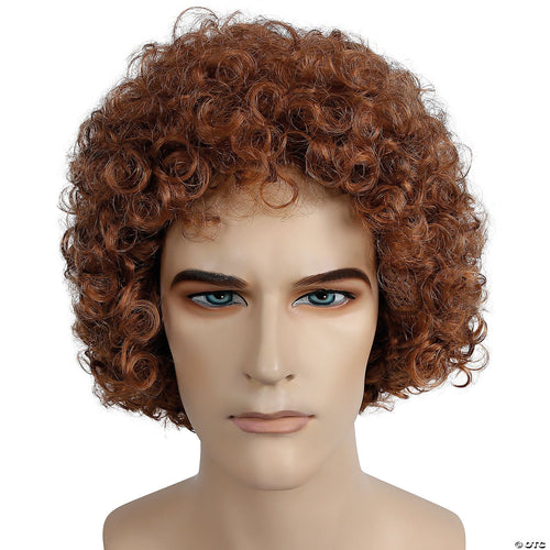 Mens Blonde Curly Wig