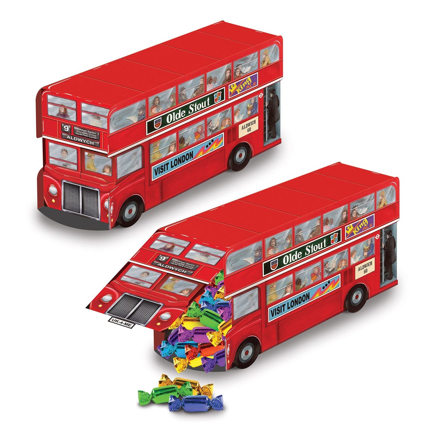 Beistle Double Decker Bus Centerpiece - British | Party Supply | Decoration