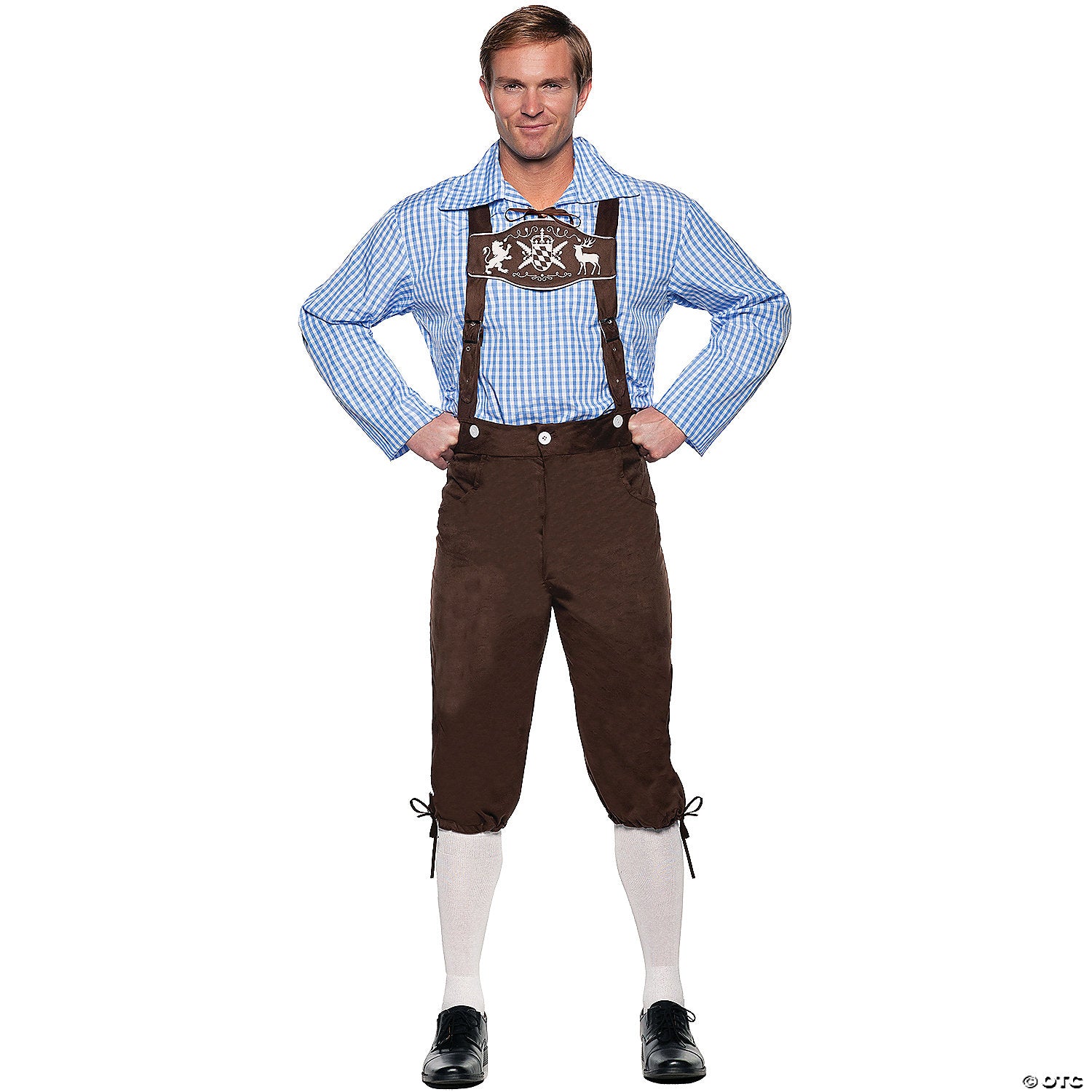 Deluxe Lederhosen Brown Adult Costume