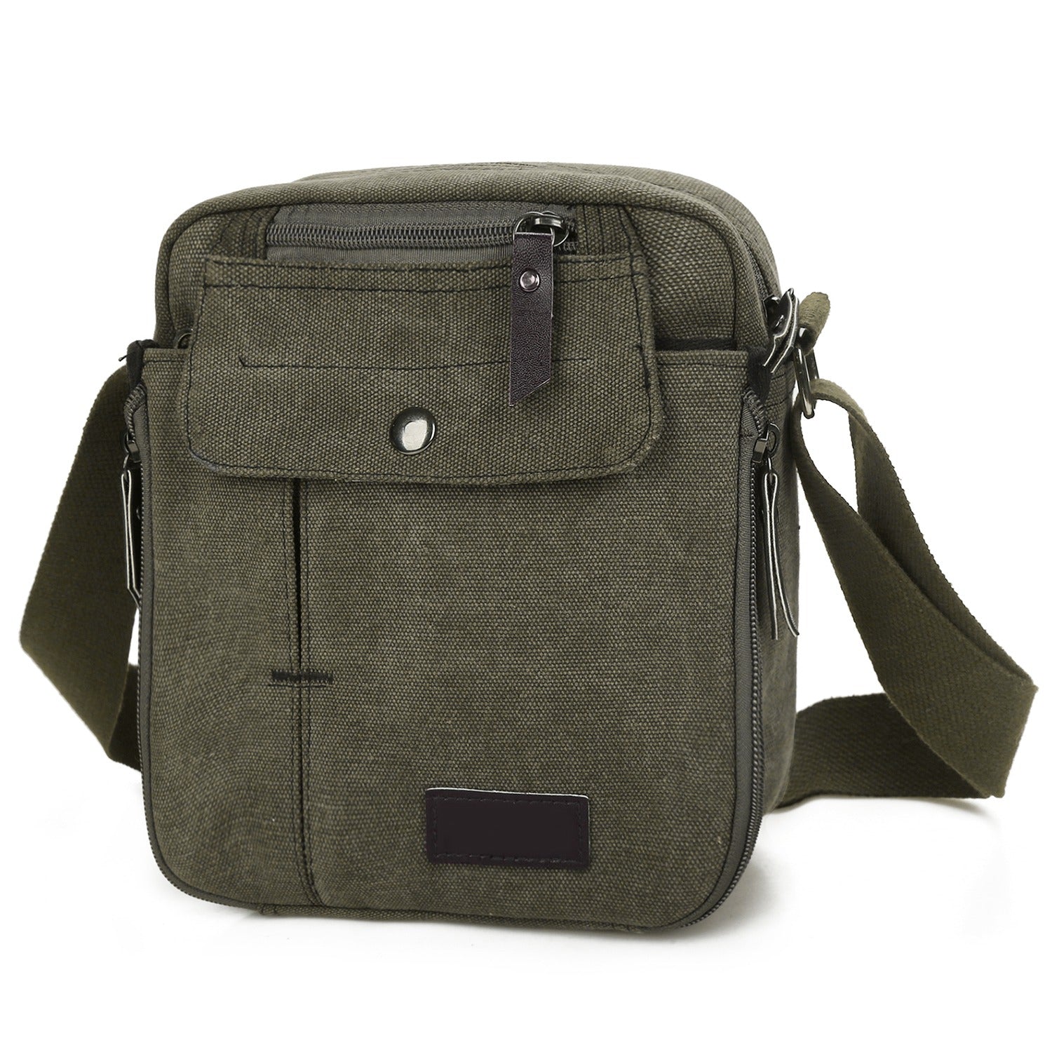 Unisex Crossbody Bags Canvas Phone Tablet PC Shoulder Bag Credit Card Key