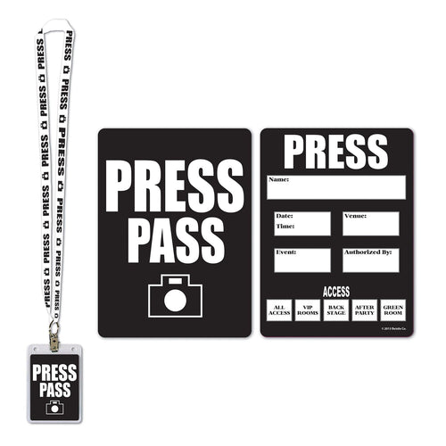 Beistle Press Party Pass - Awards Night | Party Supply | Decoration