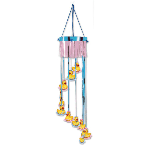 Beistle Just Duckie Shimmering Spiral - Baby Shower | Party Supply