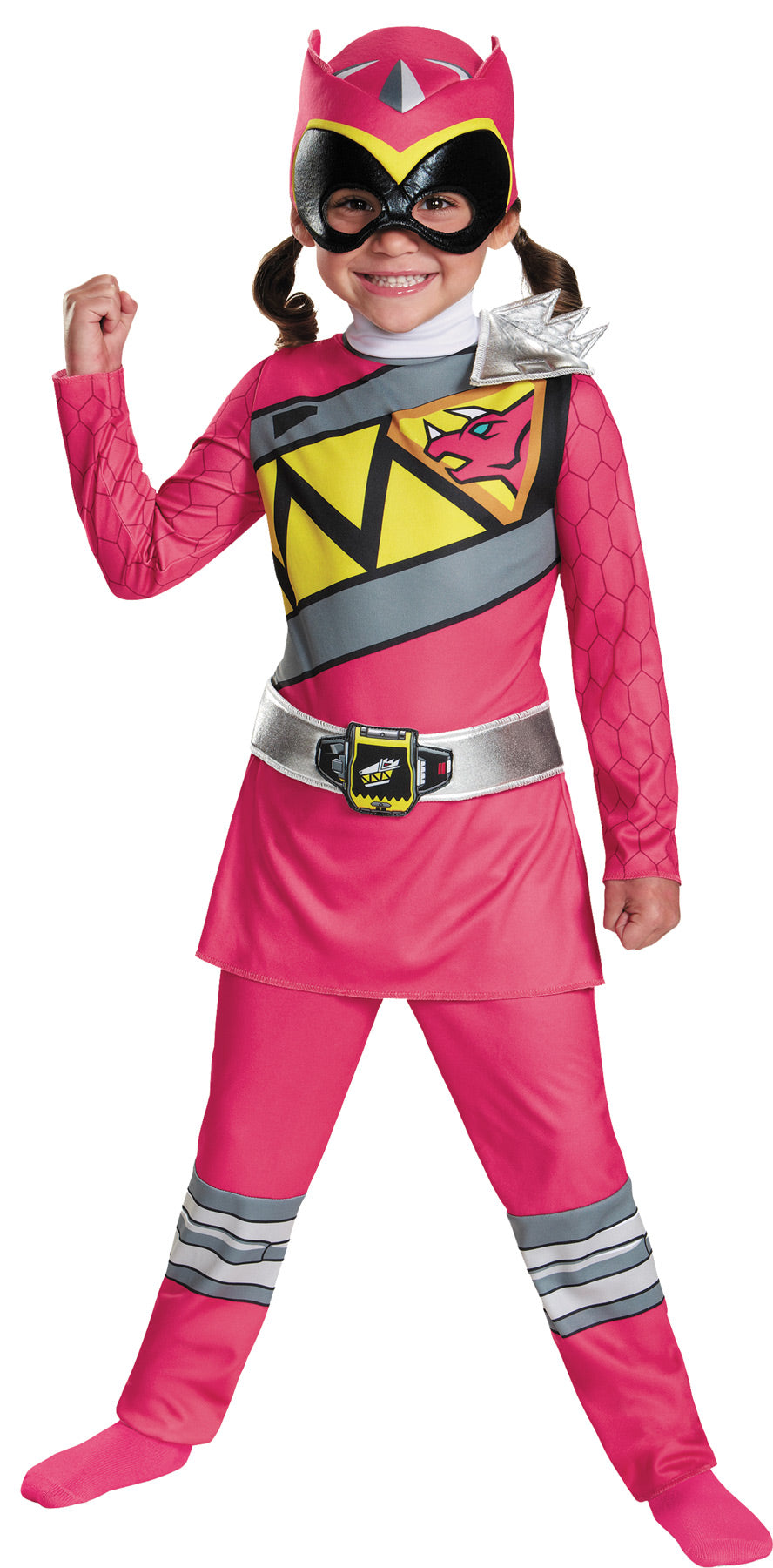 Classic Pink Ranger Dino Girls Halloween Costume