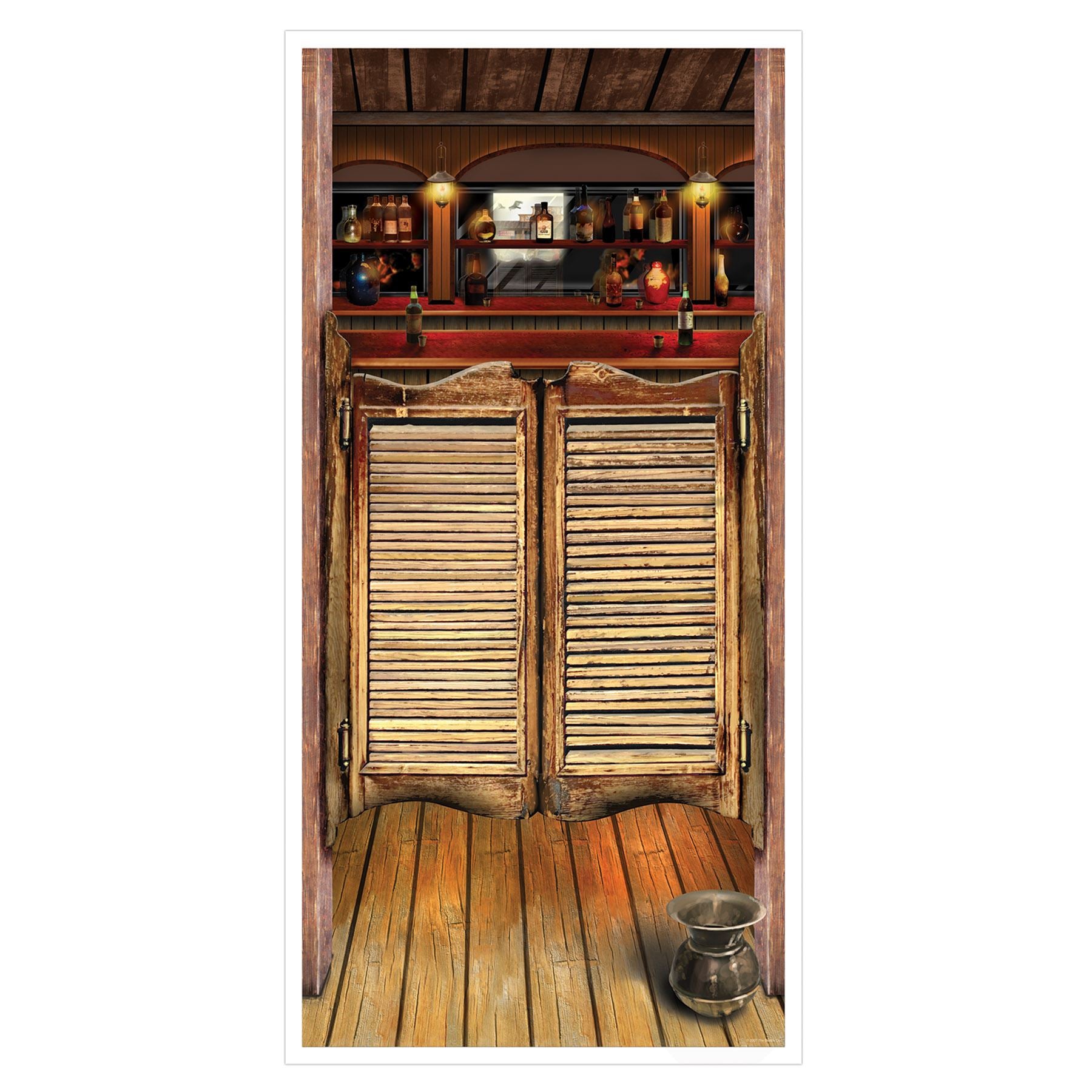 Beistle Saloon Indoor and Outdoor Door Cover - Western | Party Supply