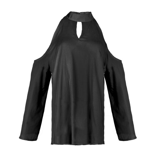 Women s Sexy Off The Shoulder Blouses Cold Shoulder Tops V-Neck Long Sleeve