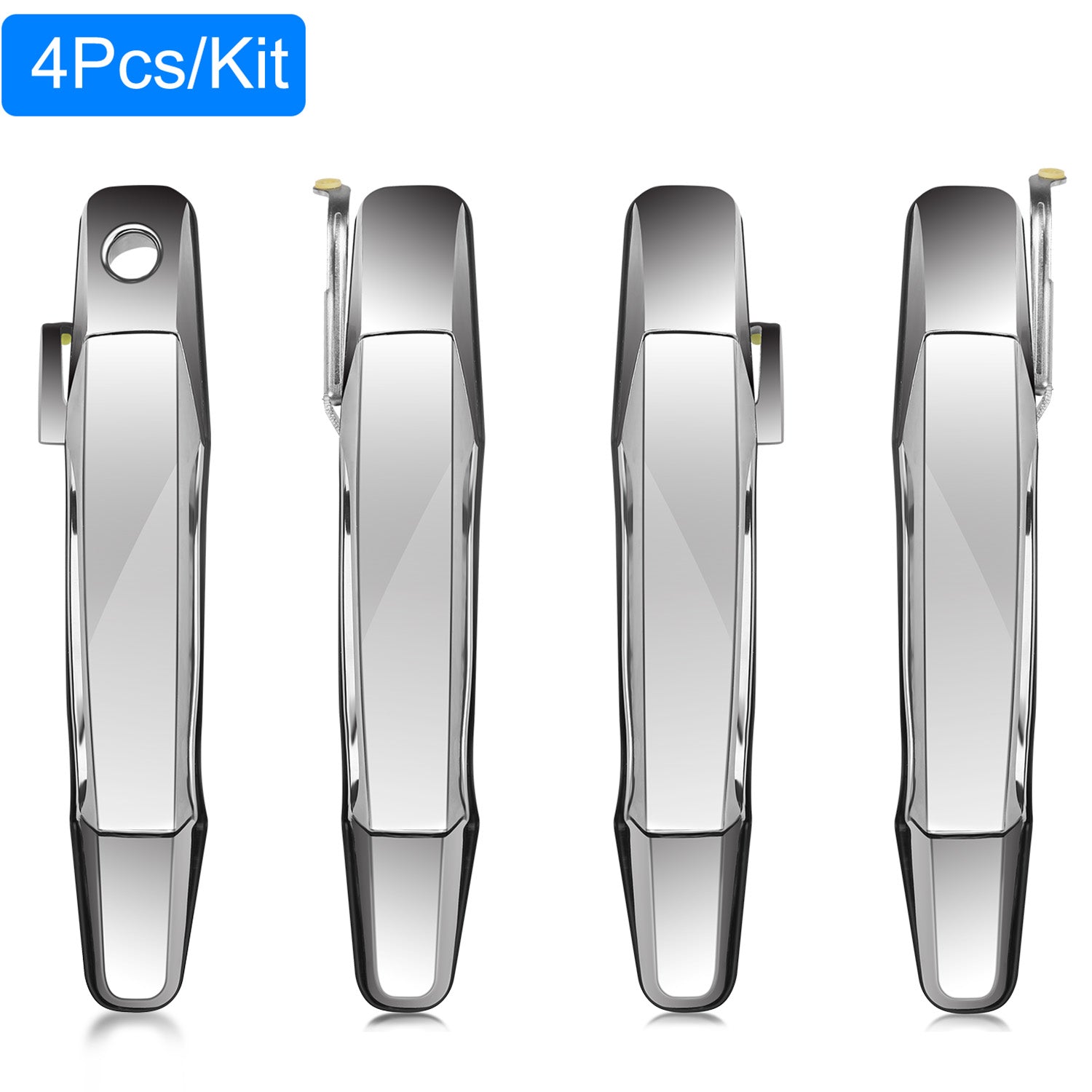 iMounTEK 4pcs Chrome Outer Handles Outside Exterior Door Handles Front Rear for