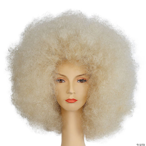 Adults Super Deluxe Afro Wig | Platinum Blonde