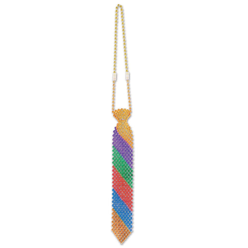 Beistle Beaded Rainbow Tie | Party Supply | Decoration