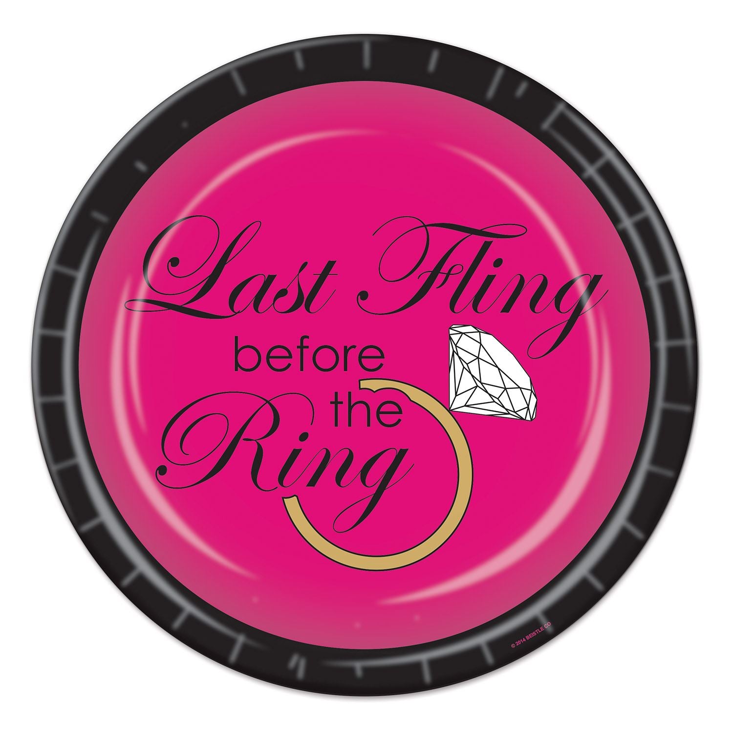 Beistle Last Fling Plates - Bachelorette | Party Supply | Decoration