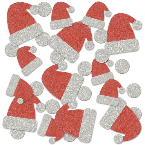 Beistle Santa Hat Deluxe Sparkle Confetti - Christmas/Winter | Party Supply