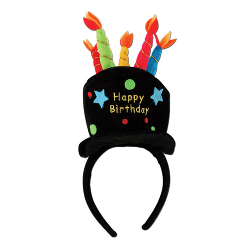 Beistle Plush Birthday Cake Headband | Party Supply | Decoration
