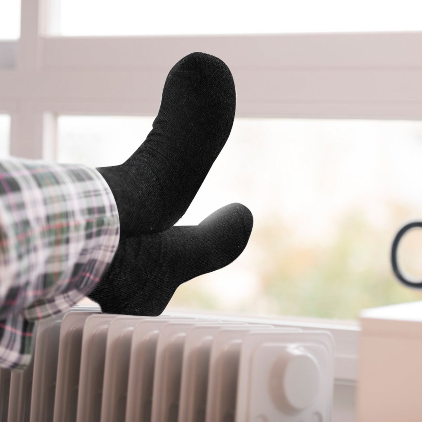 3 Pairs Men Warm Wool Socks Soft Cozy Winter Thermal Socks For Men Thick
