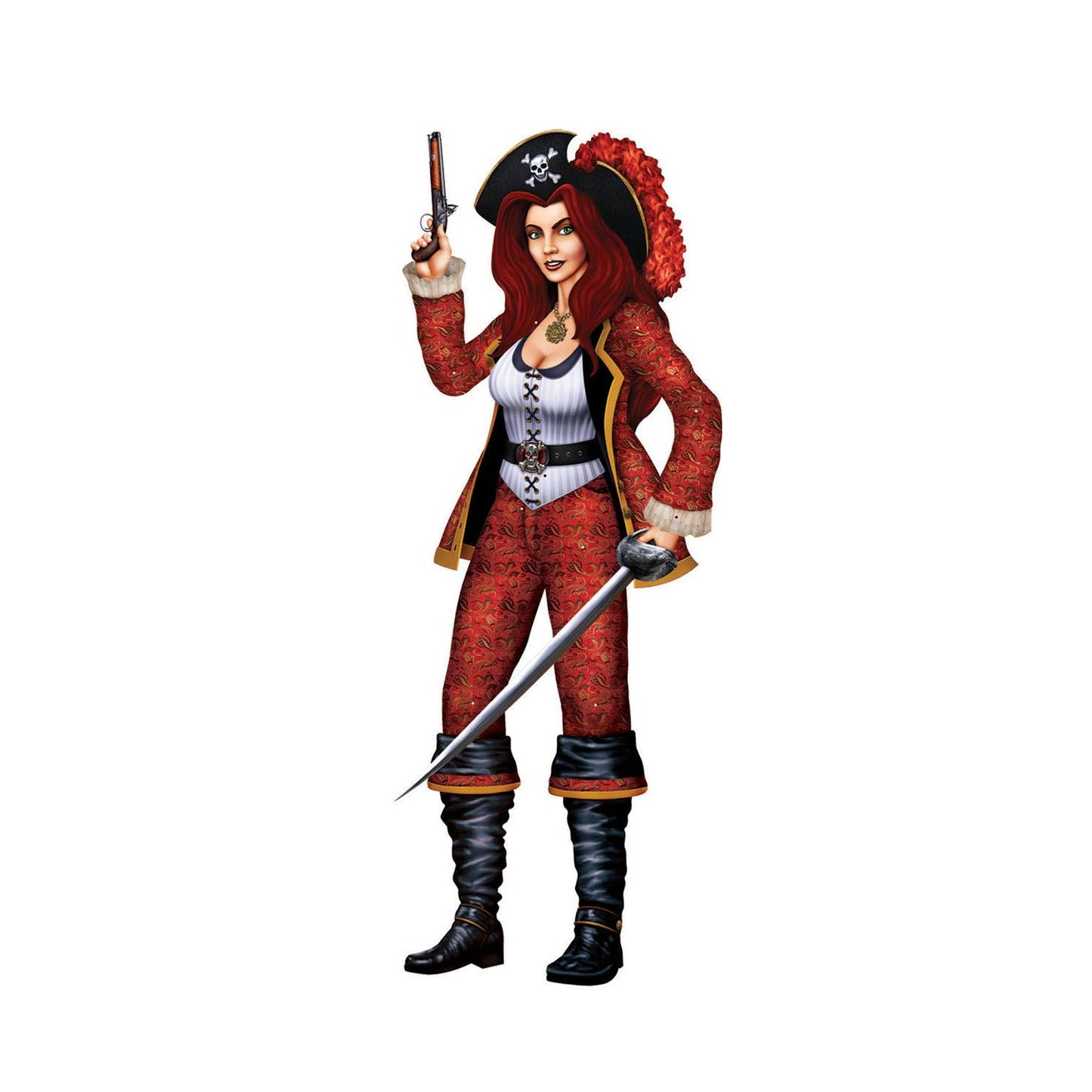 Beistle Jointed Bonny Buccaneer - Party Supply Decoration for Pirate
