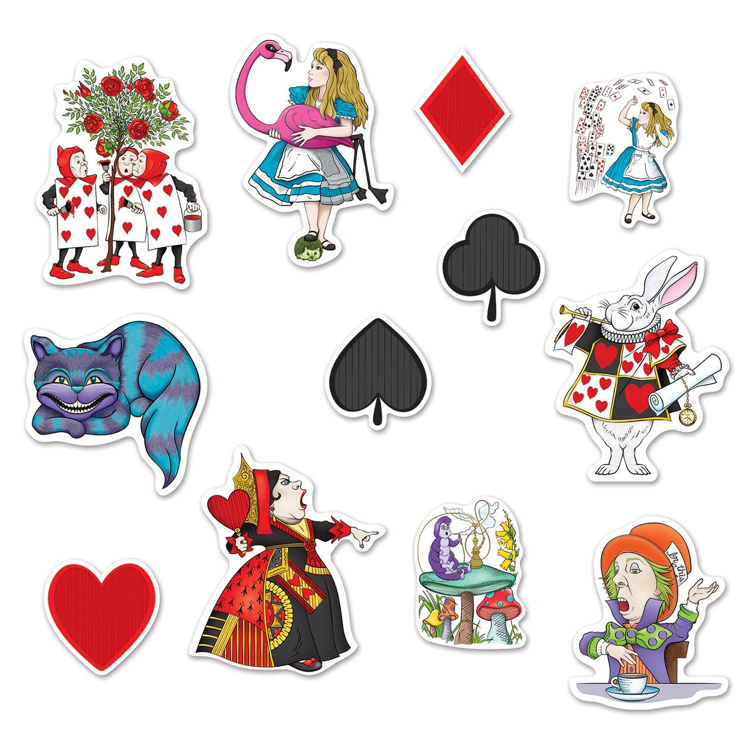 Beistle Alice In Wonderland Cutouts | Party Supply | Decoration