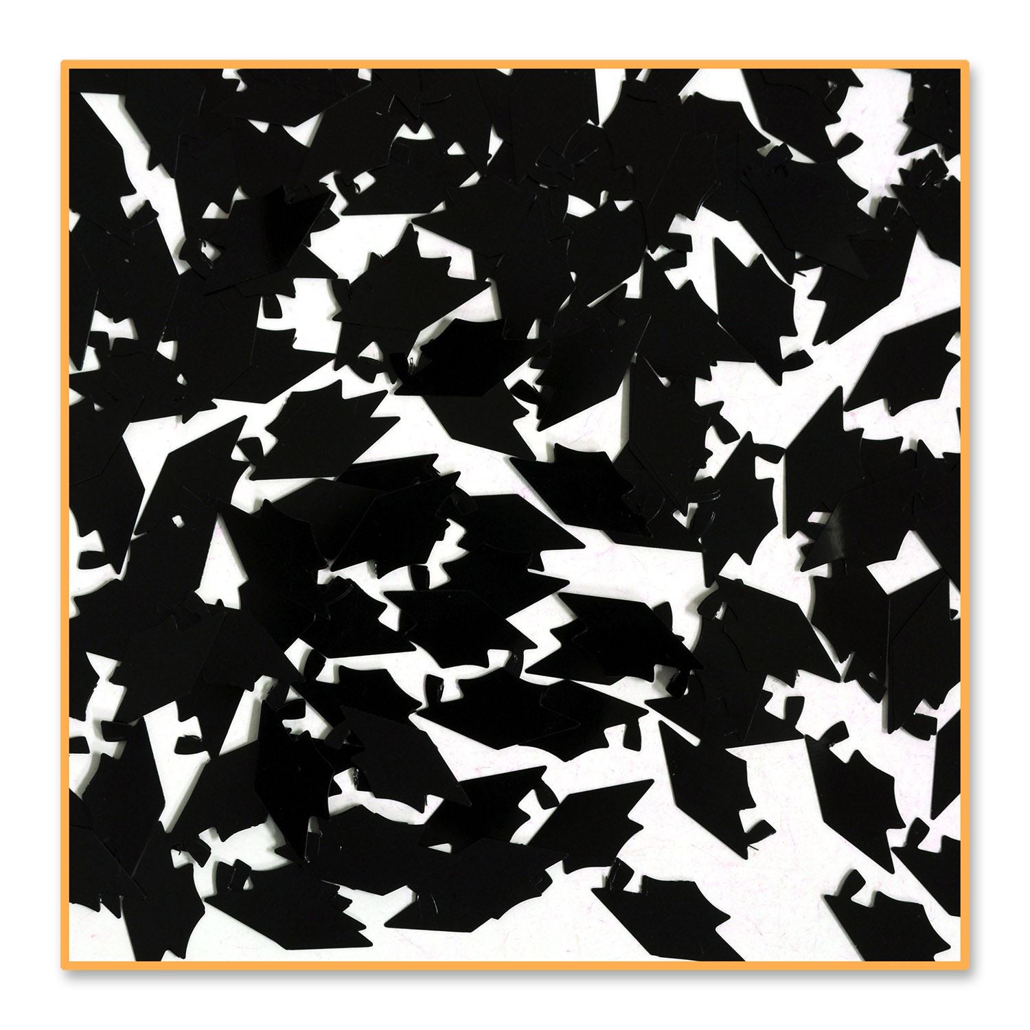 Beistle Grad Cap Black Confetti - Graduation | Party Supply | Decoration