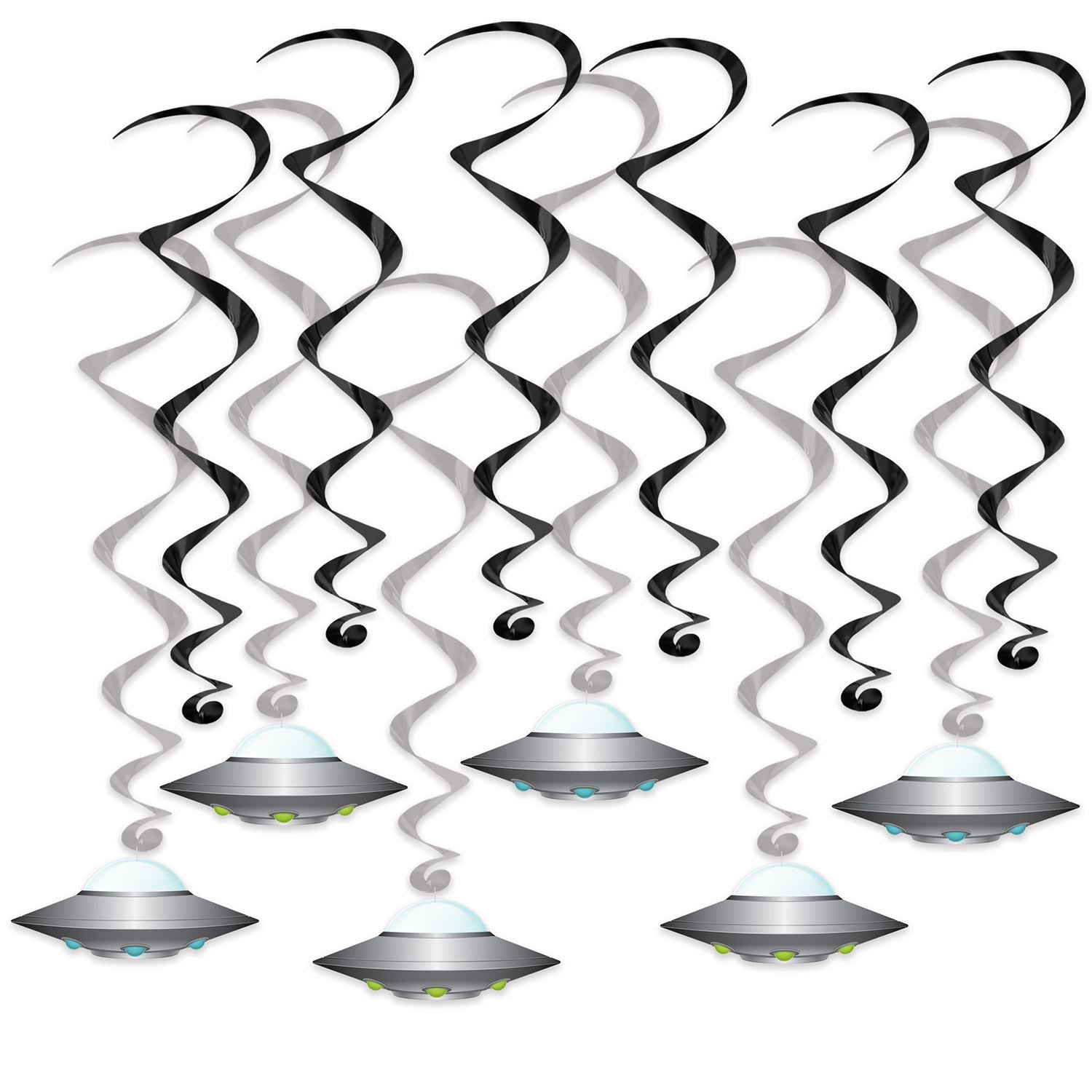 Beistle Flying Saucer Whirls - Space | Party Supply | Decoration
