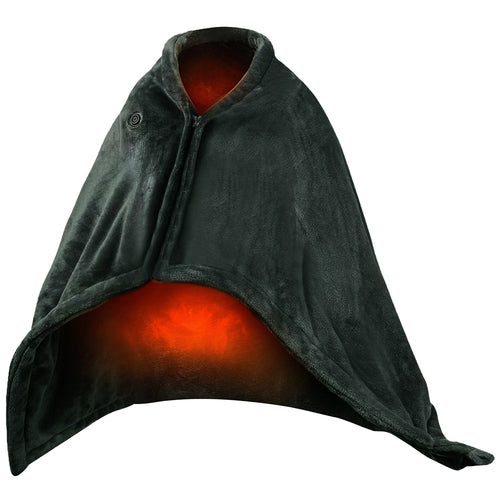 USB Heated Blanket Electric Heated Blanket Heated Poncho Shawl Wrap Throw with