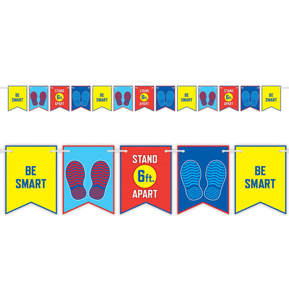Be Smart Stand 6' Apart String Streamer