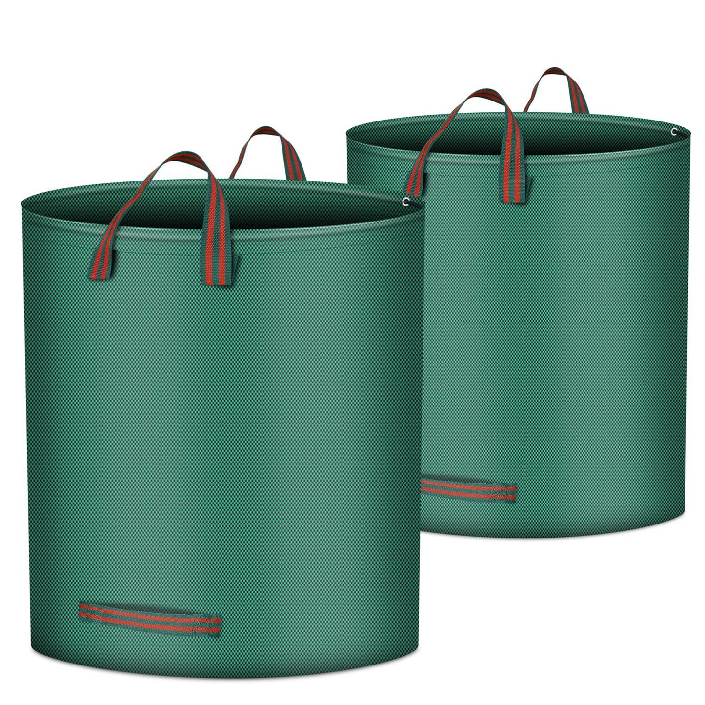 2Pcs 26.42Gallons Round Garden Waste Bags Waterproof Reusable Grass Rubbish