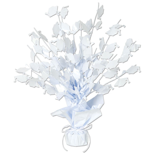 Beistle White Graduate Cap Gleam N Burst Centerpiece - Graduation | Party