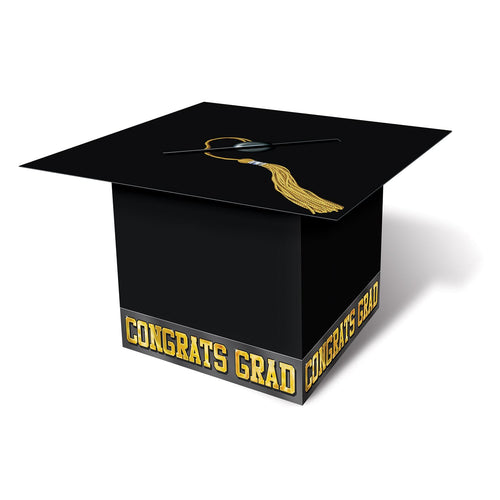 Beistle Black Graduation Cap Card Box | Party Supply | Decoration