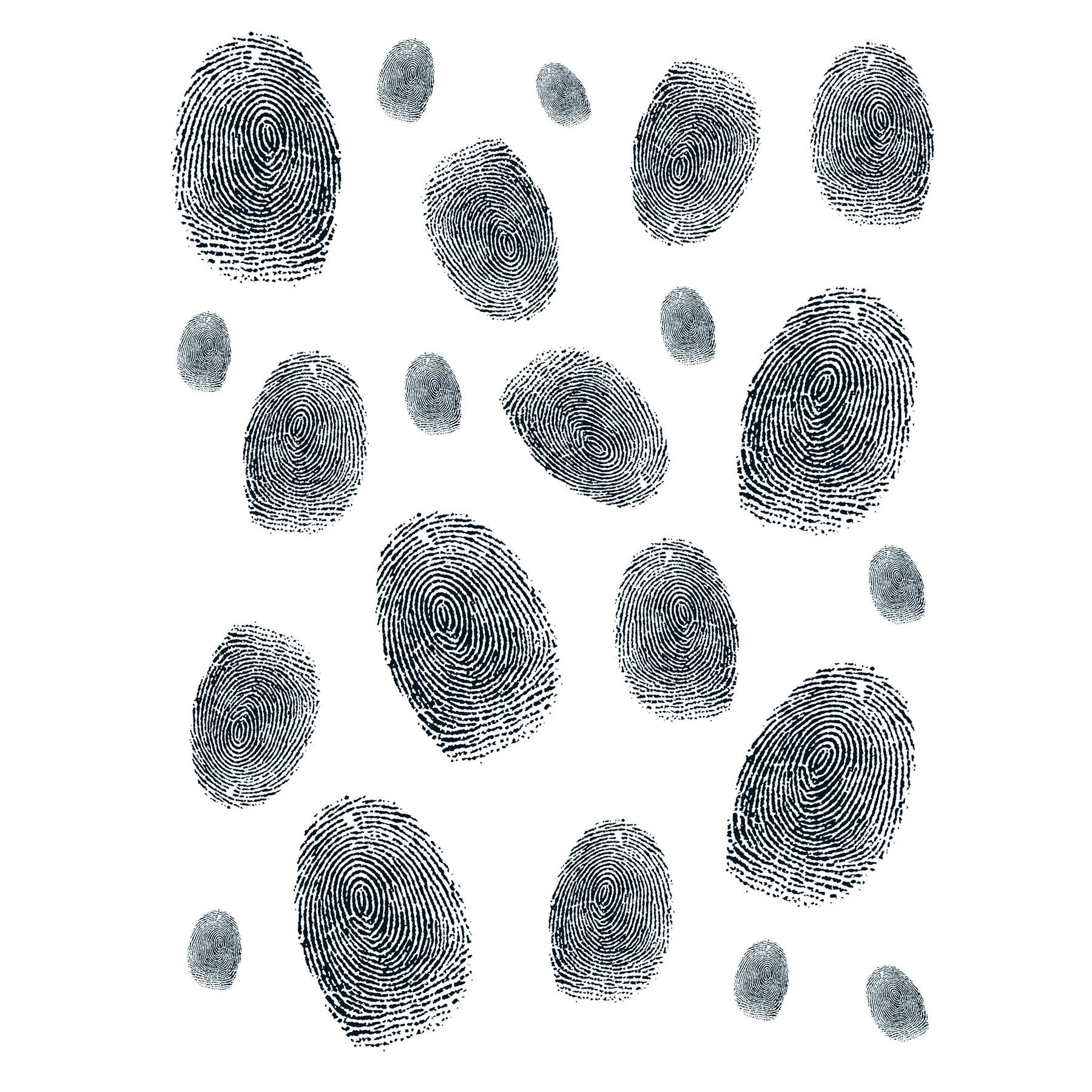 Beistle Fingerprints Peel 'N Place - Crime Scene | Party Supply | Decoration