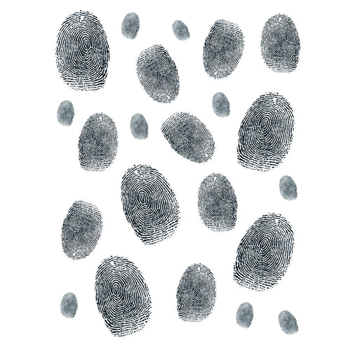 Beistle Fingerprints Peel 'N Place - Crime Scene | Party Supply | Decoration