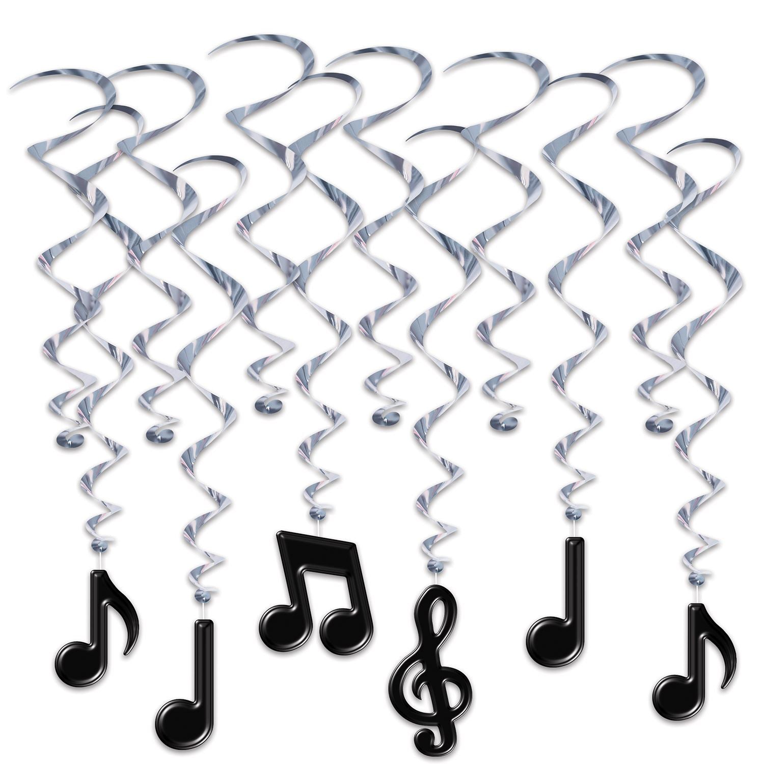 Beistle Musical Note Whirls - Music | Party Supply | Decoration