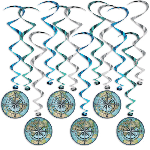 Beistle Bon Voyage Whirls | Party Supply | Decoration
