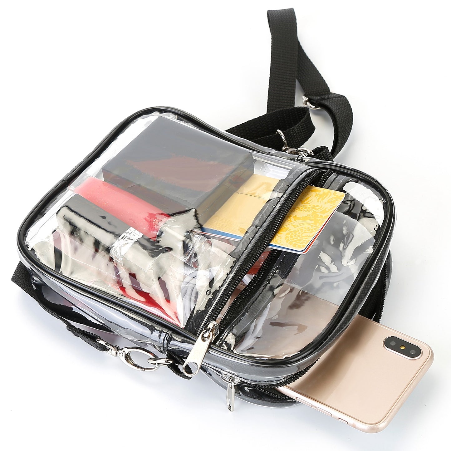Clear Crossbody Bag Stadium Approved Clear Purse Transparent Small Shoulder Bag