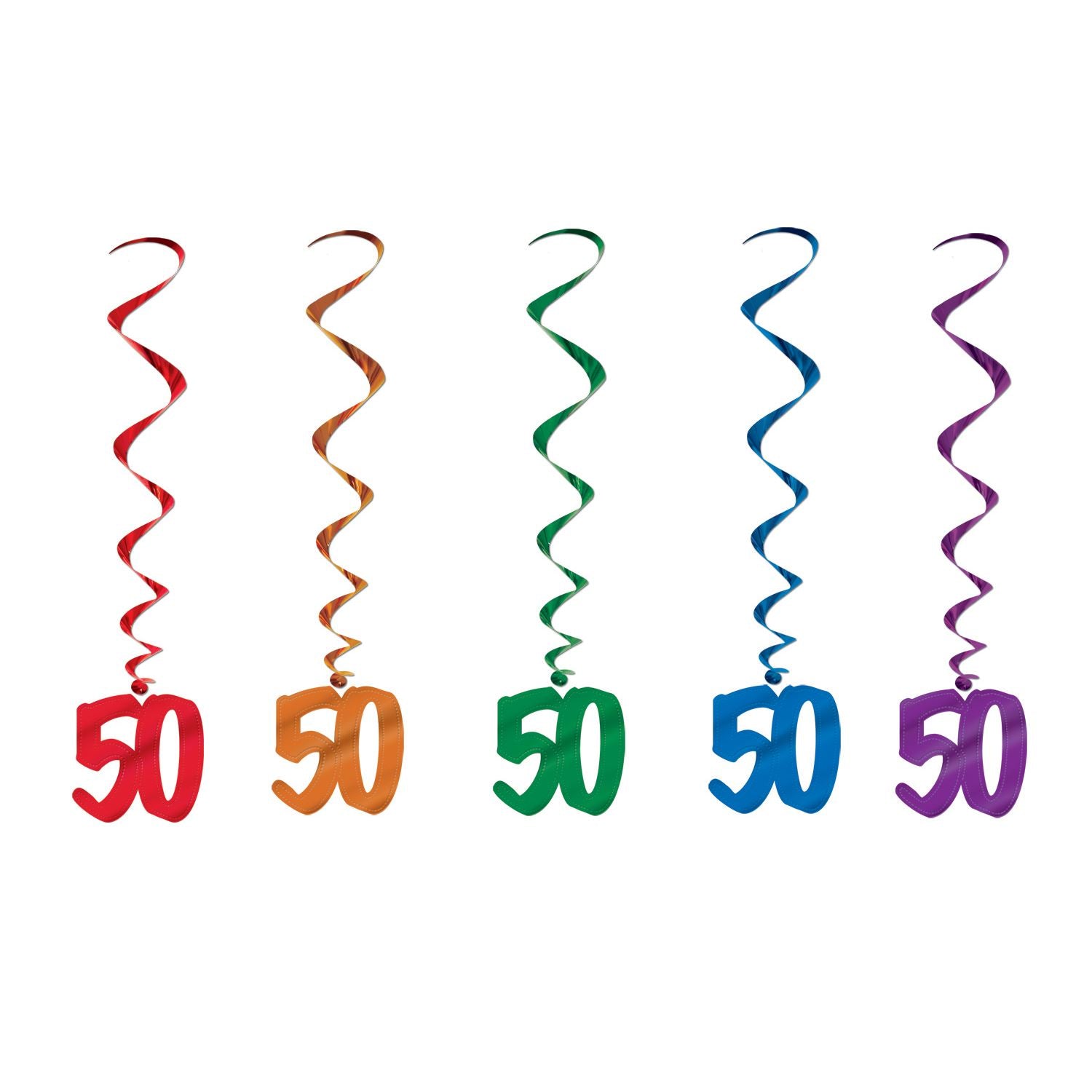 Beistle 50th Whirls - Birthday-Age Specific | Party Supply | Decoration