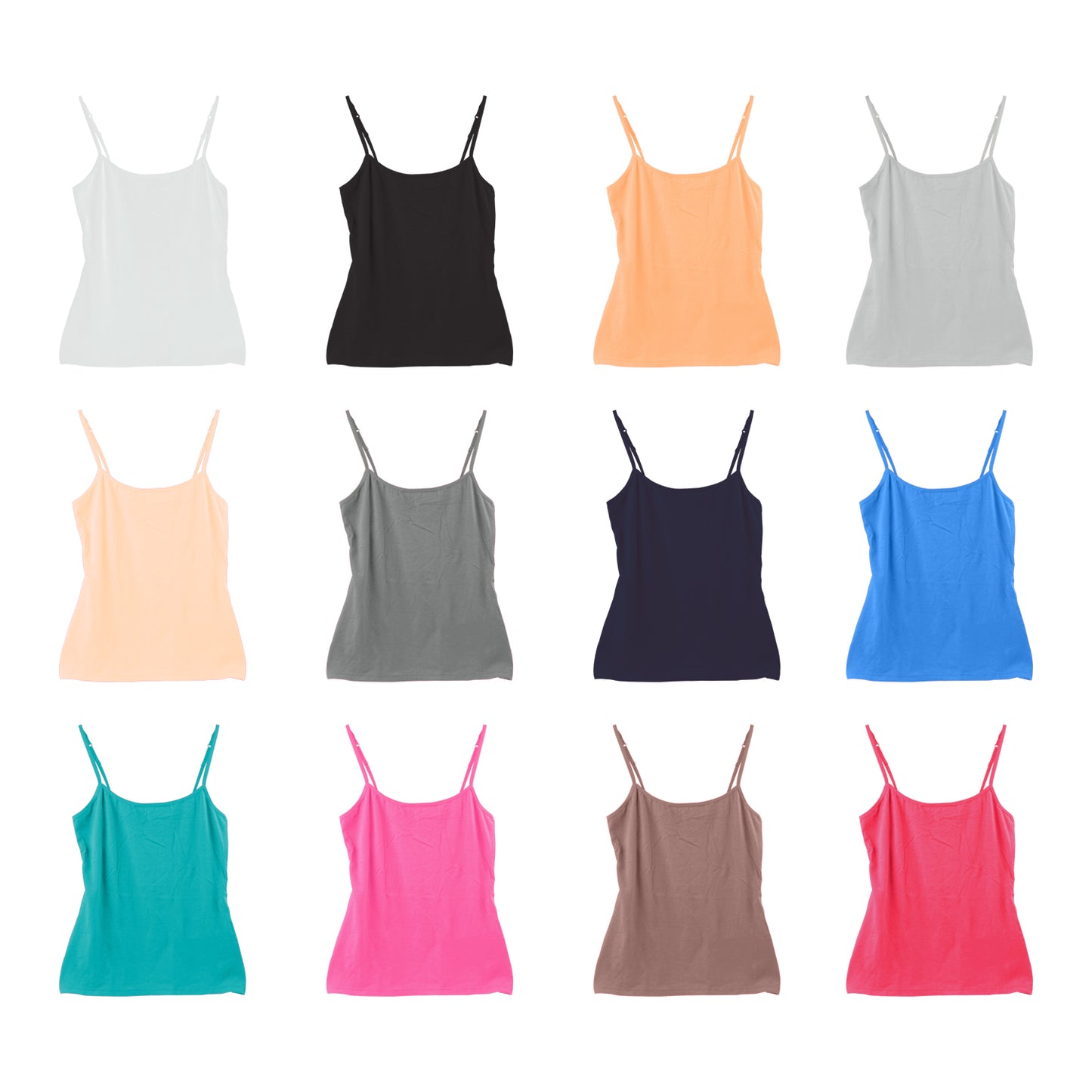 12 PCS Women s Camisole Tank Tops in A Pack Apparel & Jewelry Women Apparel